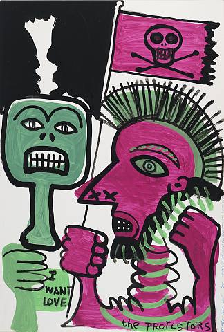 抗议者 THE PROTESTORS (1988; Paris,France                     )，勒内·马西尔