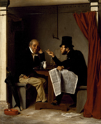 牡蛎屋里的政治 Politics in an Oyster House (1848)，理查德·卡顿·伍德维尔