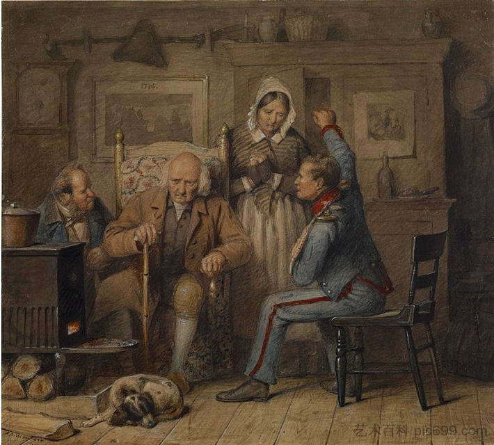 士兵的经历 The Soldier’s Experience (1847),理查德·卡顿·伍德维尔