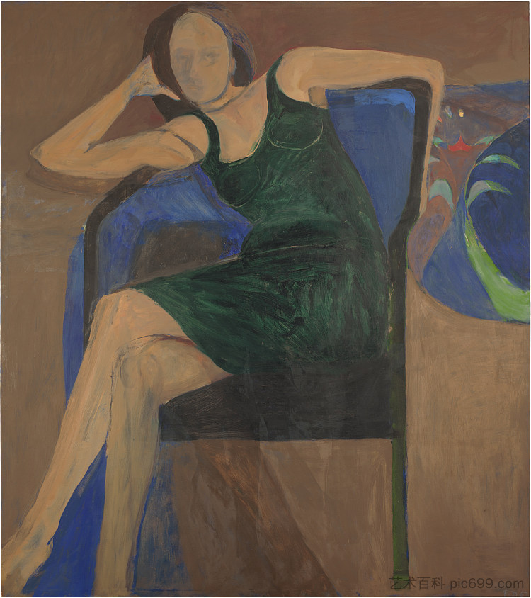 坐着的女人 Seated Woman (1967)，理查德德·迪本科恩