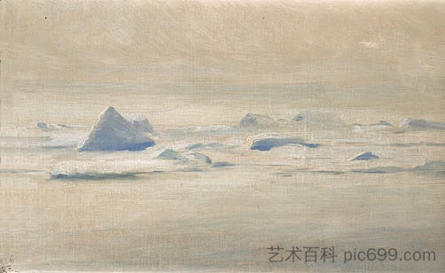 格陵兰岛的冰景 Eislandschaft auf Grönland (1911)，理查德德弗里泽