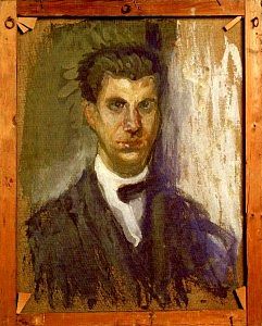 自画像（学习） Self-Portrait (Study) (1906 – 1907)，理查德德·盖斯特尔