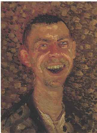 自画像笑 Self-Portrait Laughing (1907)，理查德德·盖斯特尔