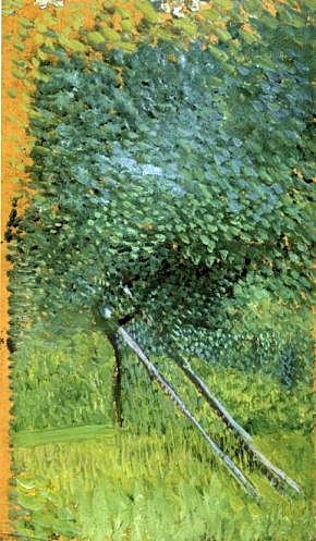 带梯子的树 Tree with Ladder (1907)，理查德德·盖斯特尔