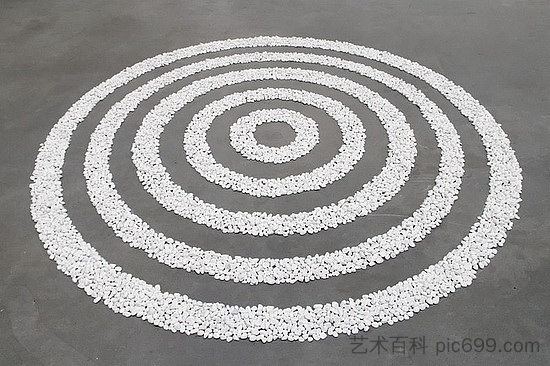 小白卵石圈日期 Small White Pebble Circles Date (1987)，理查德德·隆恩