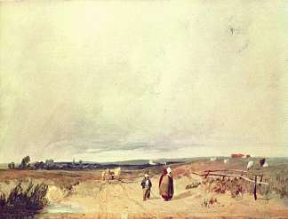 诺曼底场景 Scene in Normandy (c.1823; France                     )，理查德德·帕克斯·伯宁顿