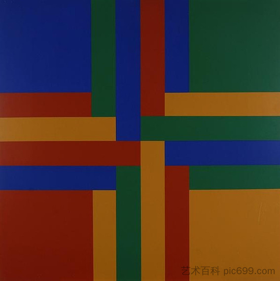 四个相互关联的颜色组 Four Interrelated Colour Groups (1968)，理查德德·保罗·洛斯