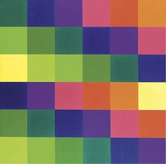 从明亮到明亮的六个系统色行 Six systematical colour rows from bright to bright (1955)，理查德德·保罗·洛斯