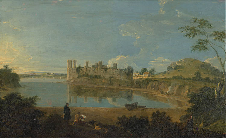 卡那封城堡 Caernarvon Castle (1745)，理查德德·威尔逊