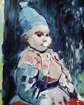 带蓝色帽子的婴儿 Baby with blue cap (1911)，里克沃特斯