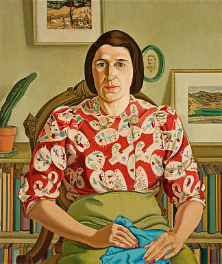 贝蒂·科诺的肖像 Portrait of Betty Curnow (1942)，丽塔·安格斯