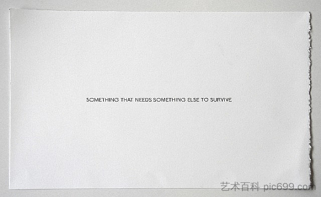 需要其他东西才能生存的东西 Something That Needs Something Else To Survive (2011)，罗伯特·巴里