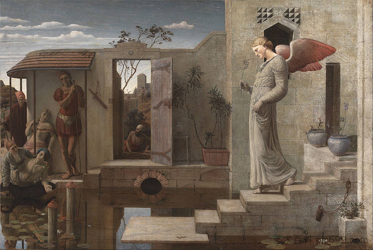 贝塞斯达泳池 The Pool of Bethesda (1877)，罗伯特·贝特曼