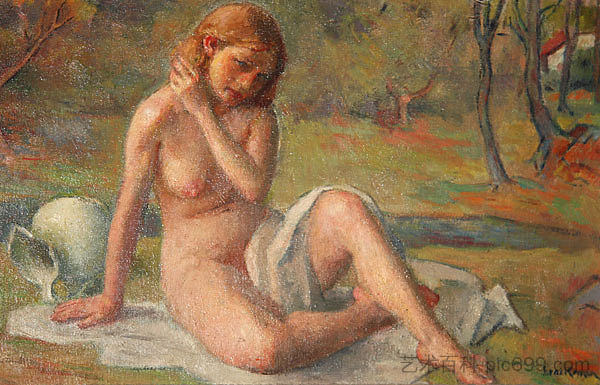 夏末（裸体） Late Summer (Nude)，罗伯特·布拉克曼