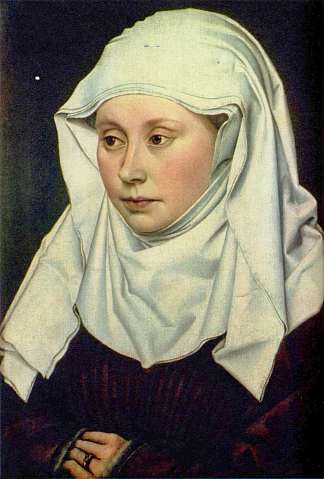 一个女人的肖像 Portrait of a Woman (c.1430)，罗伯特.康宾
