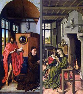 维尔祭坛画 Werl Altarpiece (1438)，罗伯特.康宾