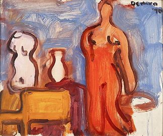 工作室内部与躯干，花瓶，椅子和裸体 Studio Interior with Torso, Vase, Chair and Nude (1970)，老罗伯特·德尼罗