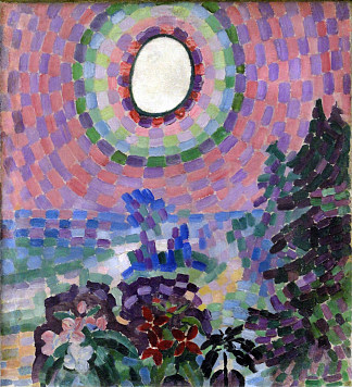 带光盘的风景 Landscape with Disc (1906)，罗伯特·德劳内