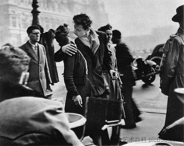 市政厅之吻酒店 Kiss by the Hotel de Ville (1950)，罗伯特·杜瓦诺