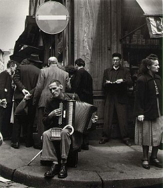 手风琴家，穆夫塔尔街 L’Accordeoniste, rue Mouffetard (1951)，罗伯特·杜瓦诺