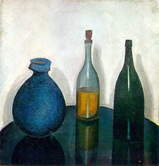 瓶子和水壶 Bottles and a pitcher (1912)，罗伯特·福克