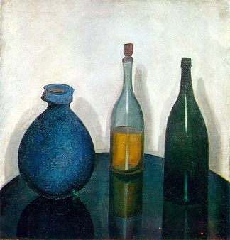 瓶子和水壶 Bottles and a pitcher (1912)，罗伯特·福克