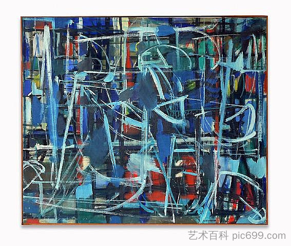 蓝色摘要 Abstract in Blue (1950)，罗伯特·古德诺