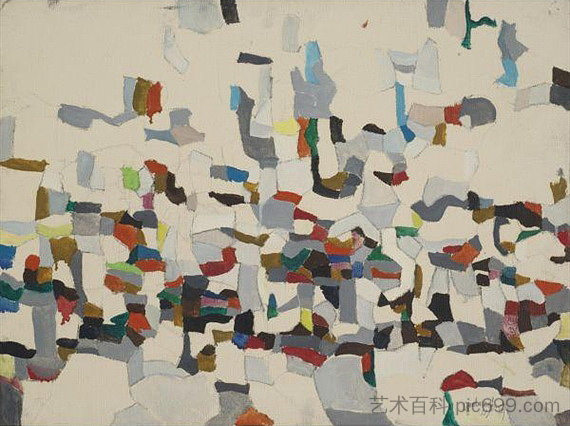 无题（构图） Untitled (Composition) (1957)，罗伯特·古德诺