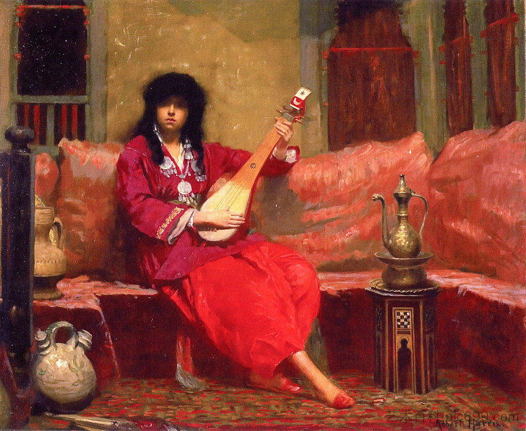 北非内陆 A North African Interior (1877)，罗伯特·哈里斯