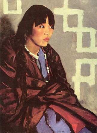 圣伊尔德丰索的印度女孩 Indian Girl of San Ildefonso (1917)，罗伯特·亨利