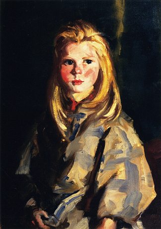年轻的金发女孩，科里摩尔·拉斯（布里奇特·拉维尔） Young Blond Girl, Corrymore Lass (Bridget Lavelle) (1928)，罗伯特·亨利