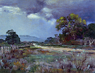 雨来临，德克萨斯州西南部 Approaching Rain, Southwest Texas (1922)，罗伯特·朱利安