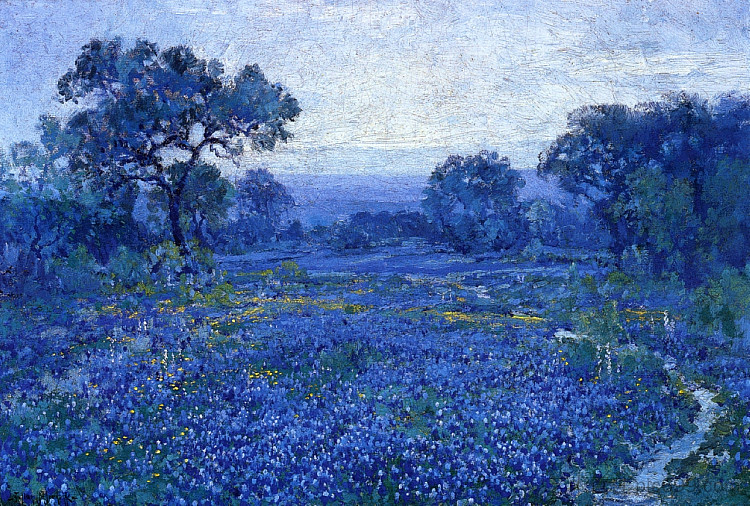 蓝帽场景 Bluebonnet Scene (1921)，罗伯特·朱利安