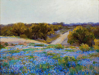 傍晚的蓝帽 Bluebonnets at Late Afternoon，罗伯特·朱利安