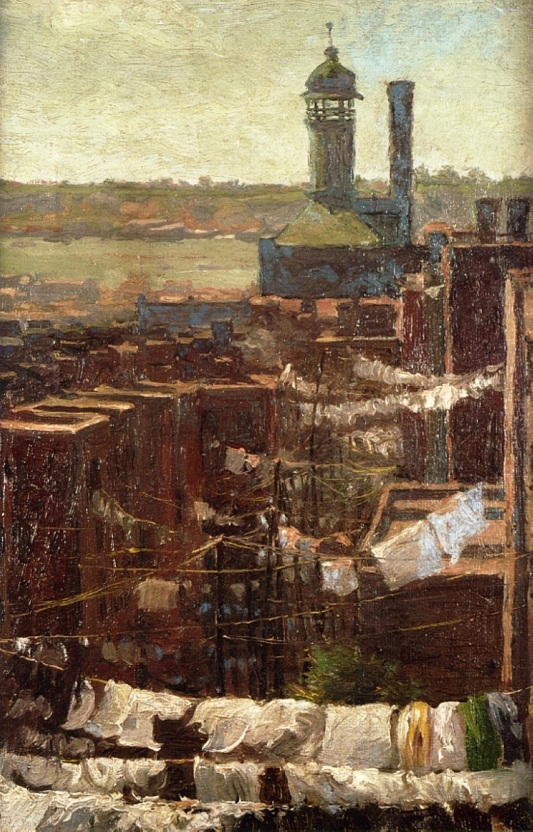 哈德逊河景 Hudson River View (1912)，罗伯特·朱利安
