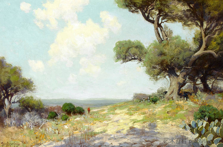 在山上 - 德克萨斯州西南部 In the Hills - Southwest Texas (1912)，罗伯特·朱利安