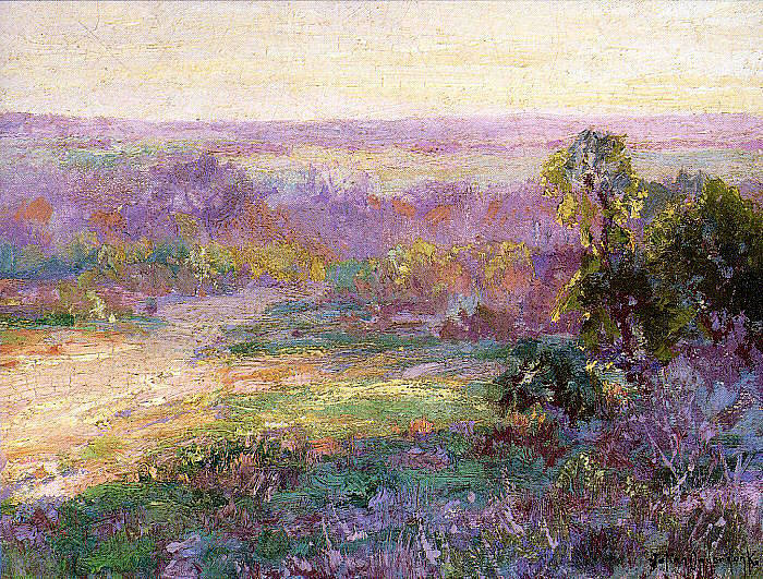 最后一缕阳光，圣安东尼奥的早春 Last Rays of Sunlight, Early Spring in San Antonio (1922)，罗伯特·朱利安