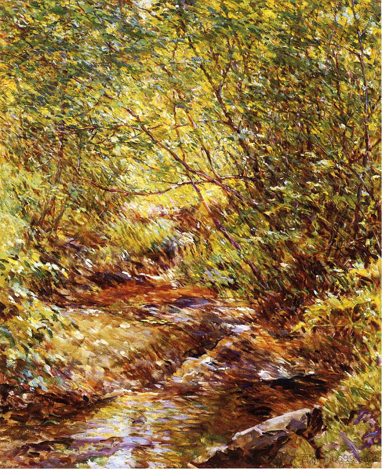 林地溪流 A Woodland Stream，罗伯特·刘易斯·里德