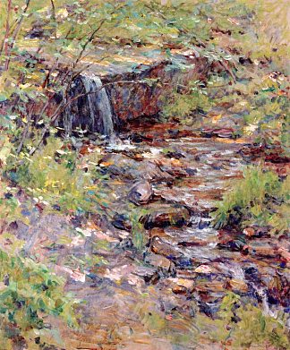 瀑布溪 Cascading Brook (1916)，罗伯特·刘易斯·里德