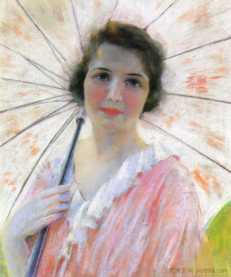 带阳伞的女士 Lady with a Parasol (1921)，罗伯特·刘易斯·里德