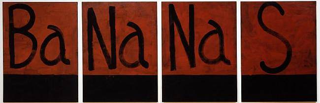 梅菲尔：BA-NA-NA-S - 四幅画，四个标志 Mayfair: BA-NA-NA-S - Four Paintings, Four Signs for G.B. (1989)，罗伯特·特恩伯尔·麦克弗森