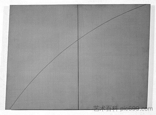 两个扭曲矩形内的曲线 A Curved Line Within Two Distorted Rectangles (1978)，罗伯特·曼戈尔德