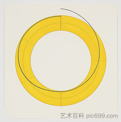 环 A（黄色） Ring A (Yellow) (2010)，罗伯特·曼戈尔德