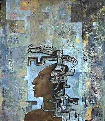 阿兹特克人头 Aztec Head (1965),罗伯托黑山内沃