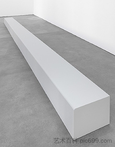 地板件（长凳） Floor Piece (Bench) (1964)，罗伯特·莫里斯