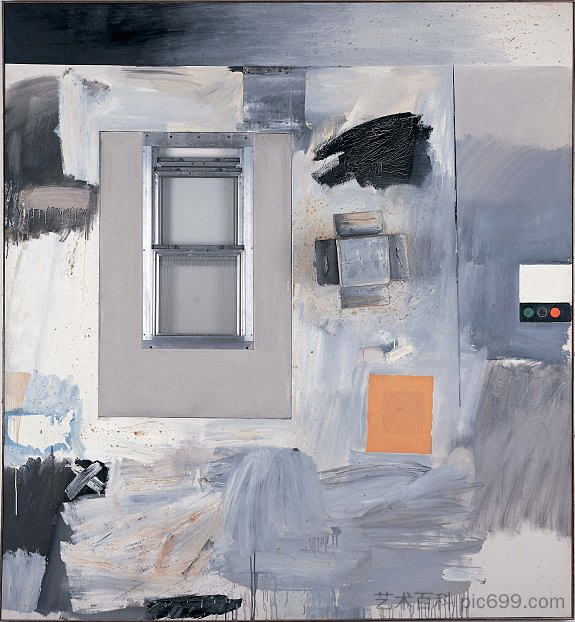 奖杯V（贾斯珀·约翰斯） Trophy V (for Jasper Johns) (1962)，罗伯特·劳森伯格