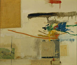 无题（原名《与马的拼贴画》） Untitled (formerly titled Collage with Horse) (1957)，罗伯特·劳森伯格