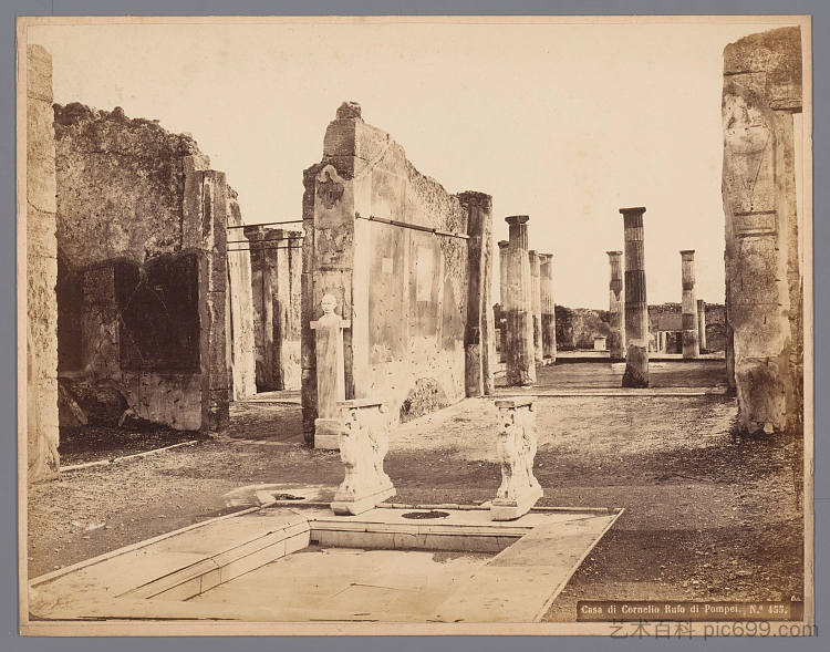 庞贝的科尔内利奥·鲁福之家 House of Cornelio Rufo of Pompeii (1865)，罗伯托·里夫