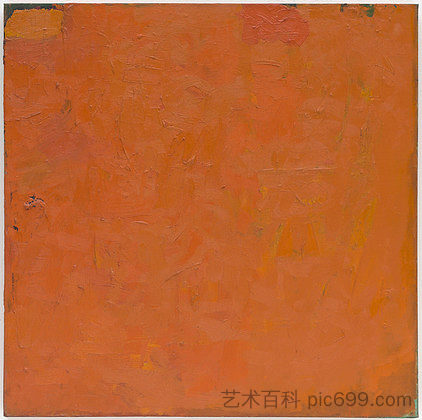 无题（橙色绘画） Untitled (Orange Painting) (1955)，罗伯特·瑞曼