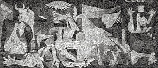 格尔尼卡，安装在铝上的照片马赛克 Guernica, Photomosaic mounted on aluminum，罗伯特·西尔弗斯